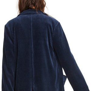 Madewell Texture & Thread Navy Cord Blazer